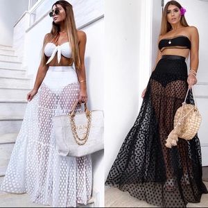 Maxi beach skirt